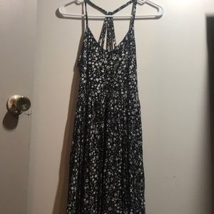 Strappy back floral skater dress